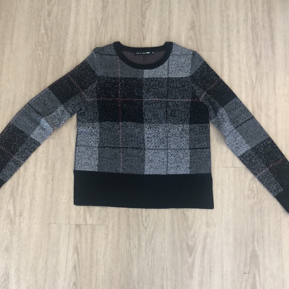 Rag & Bone Tegan Plaid Merino Wool Sweater - Picture 7 of 10